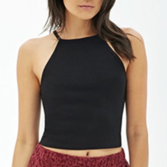 black halter tank